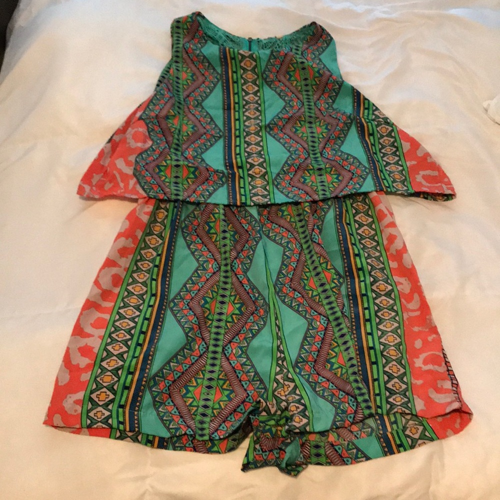 Tribal patterned romper